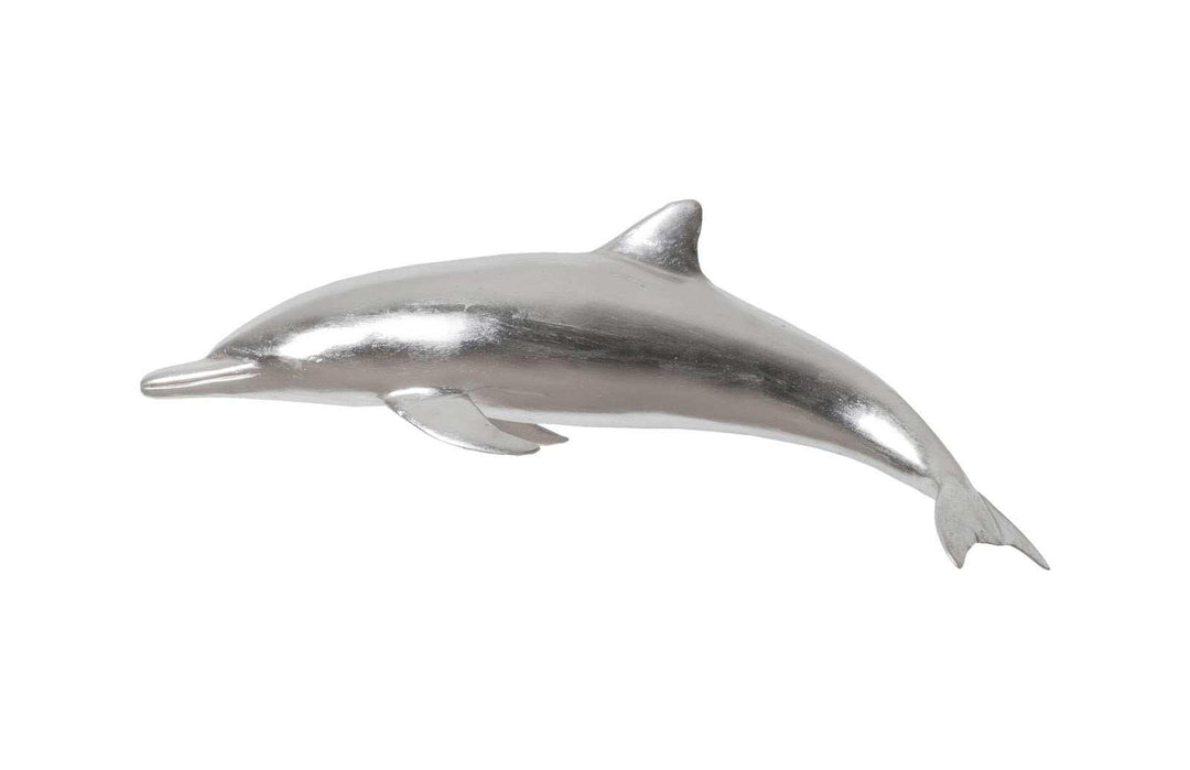 SwayLiving Dolphin, Silver Leaf WALL ACCENTS