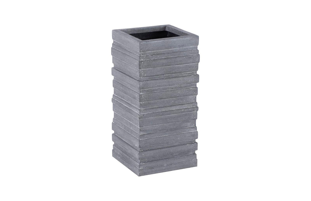 SwayLiving June Square Planter, Gray, SM PLANTERS