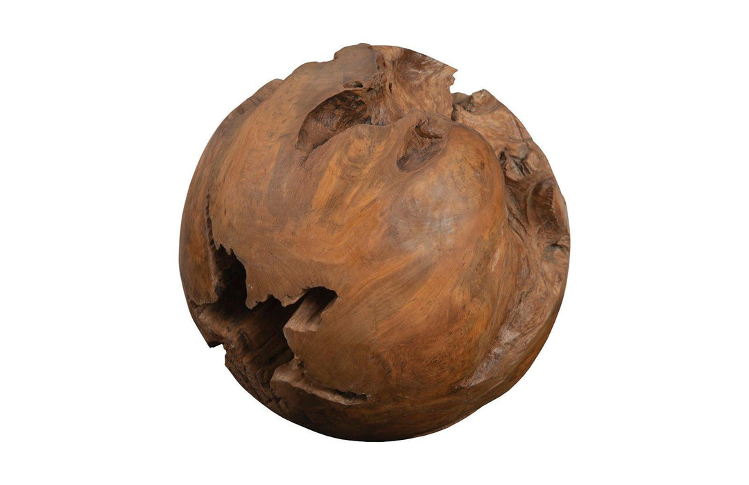 SwayLiving Teak Wood Ball, Large DECORATIVE OBJECTS