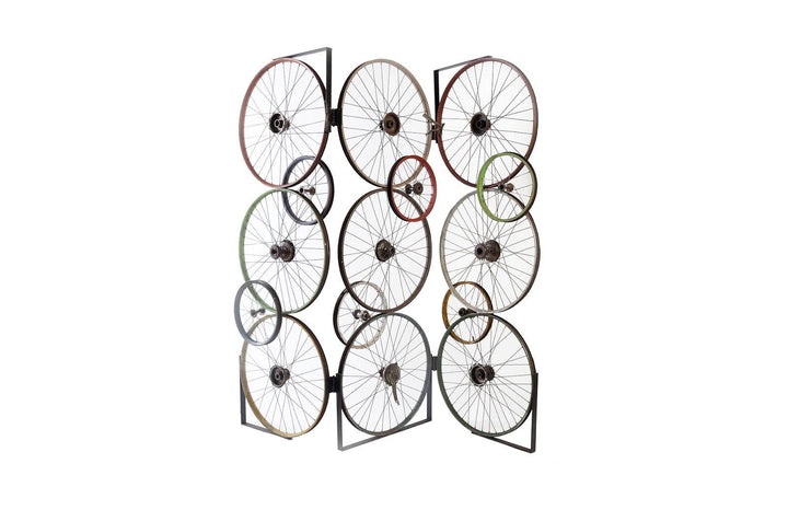 SwayLiving Bicycle Wheel Screen, Assorted DECORATIVE OBJECTS