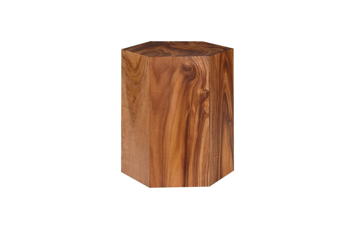 SwayLiving Honeycomb Side Table, Chamcha Wood, LG ACCENT TABLES
