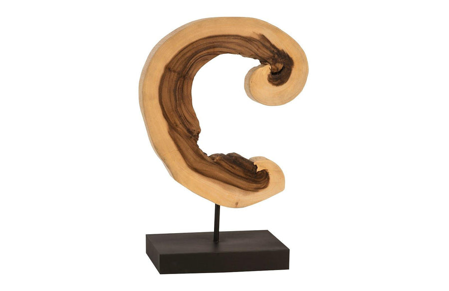 SwayLiving Creature Sculpture on Stand, Natural DECORATIVE OBJECTS