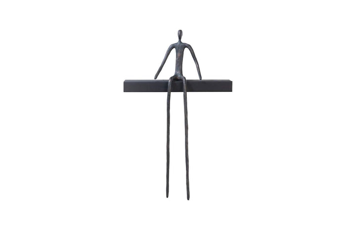 SwayLiving Moveable Man On Short Shelf , Sitting, A WALL ACCENTS
