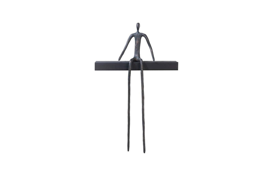 SwayLiving Moveable Man On Short Shelf , Sitting, A WALL ACCENTS