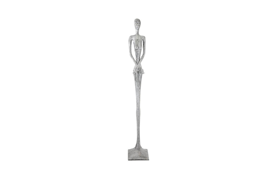 SwayLiving Lottie Sculpture, Resin, Liquid Silver DECORATIVE OBJECTS