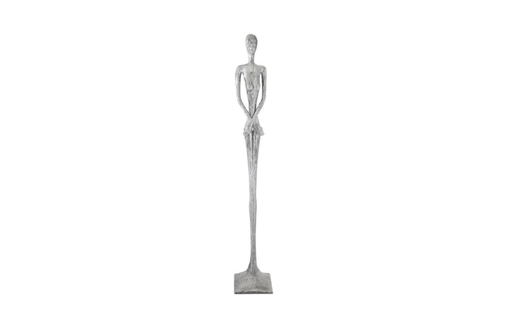 SwayLiving Lottie Sculpture, Resin, Liquid Silver DECORATIVE OBJECTS