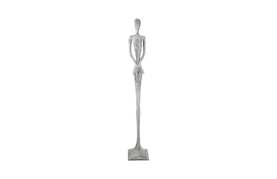 SwayLiving Lottie Sculpture, Resin, Liquid Silver DECORATIVE OBJECTS