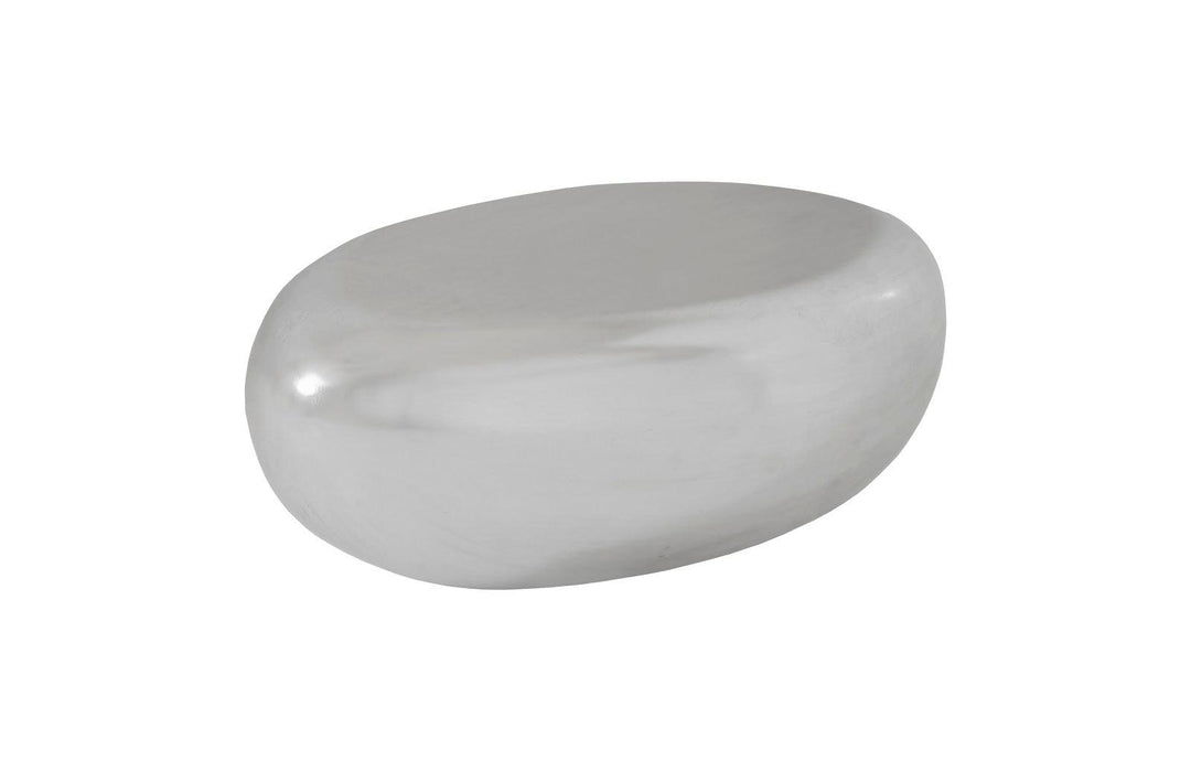 SwayLiving River Stone Coffee Table, Small, Silver Leaf COFFEE TABLES