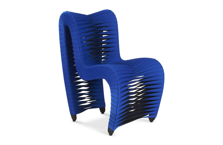 SwayLiving Seat Belt Dining Chair, Blue/Black - Set of 2 DINING CHAIRS