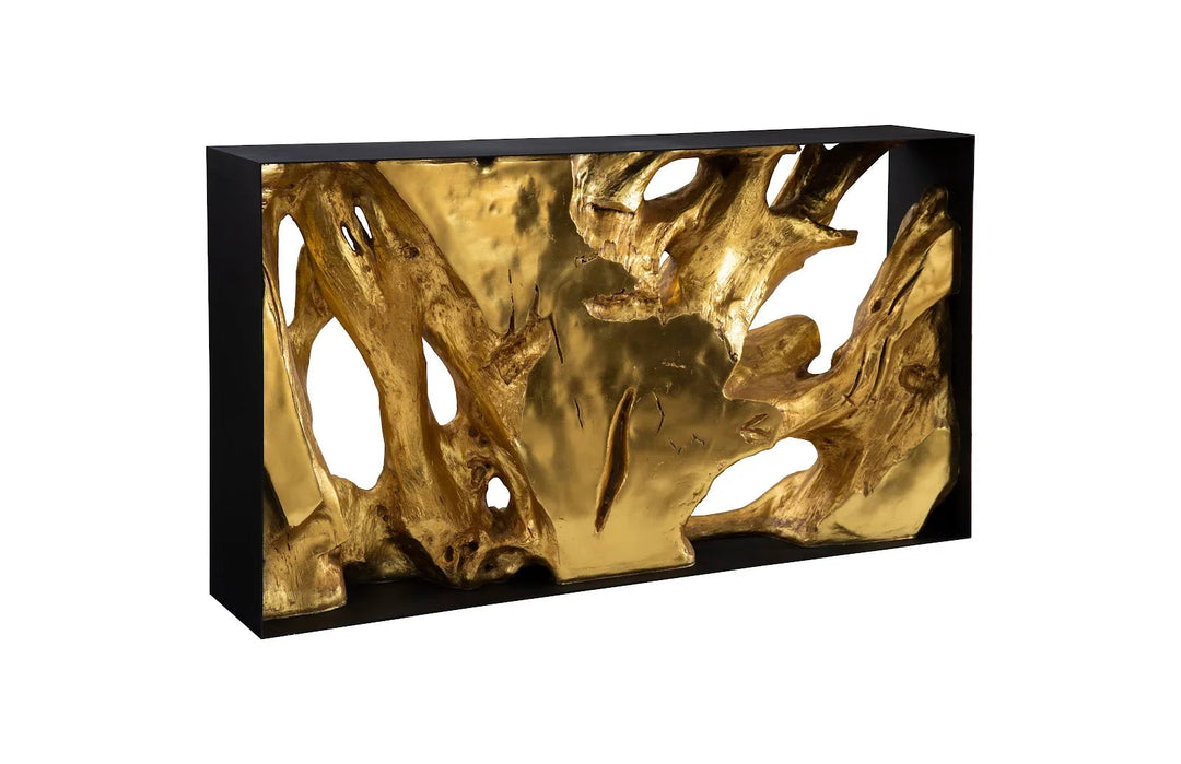 60"D x 12"W x 34"H/Resin, Gold Leaf, SM