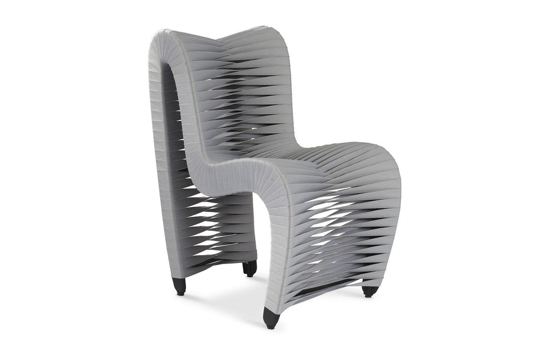 SwayLiving Seat Belt Dining Chair, Gray/Gray - Set of 2 DINING CHAIRS