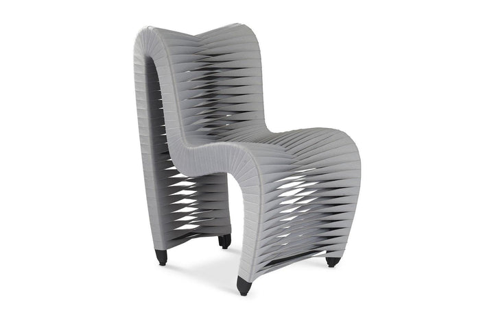 SwayLiving Seat Belt Dining Chair, Gray/Gray - Set of 2 DINING CHAIRS
