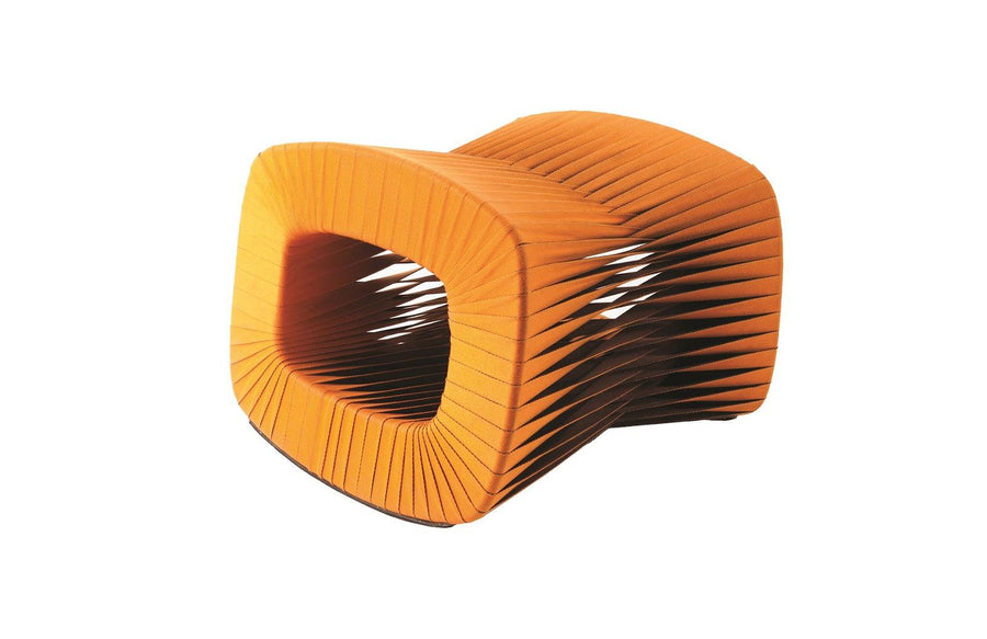 SwayLiving Seat Belt Ottoman, Orange OTTOMANS, POUFS, + STOOLS