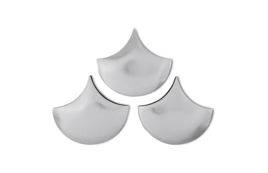 SwayLiving Scales Wall Tiles, Silver Leaf, Set of 3 WALL ACCENTS