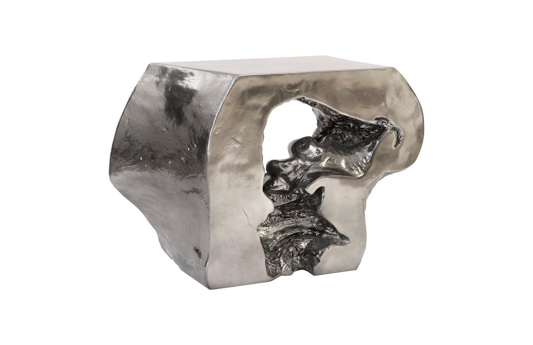 SwayLiving Plateada Hollow Console, Liquid Silver CONSOLE TABLES