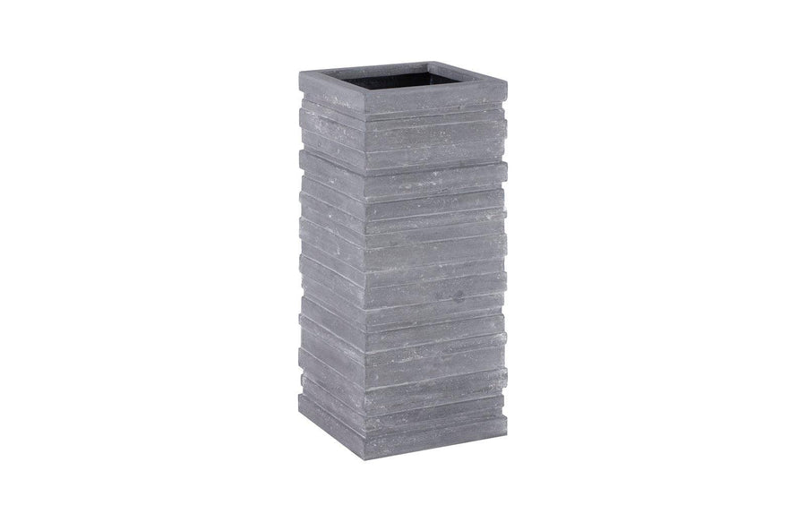 SwayLiving June Square Planter, Gray, LG PLANTERS