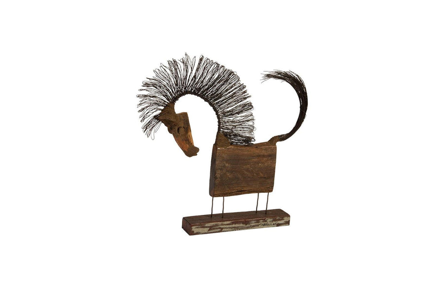 SwayLiving Wire Horse Sculpture, Long Body DECORATIVE OBJECTS