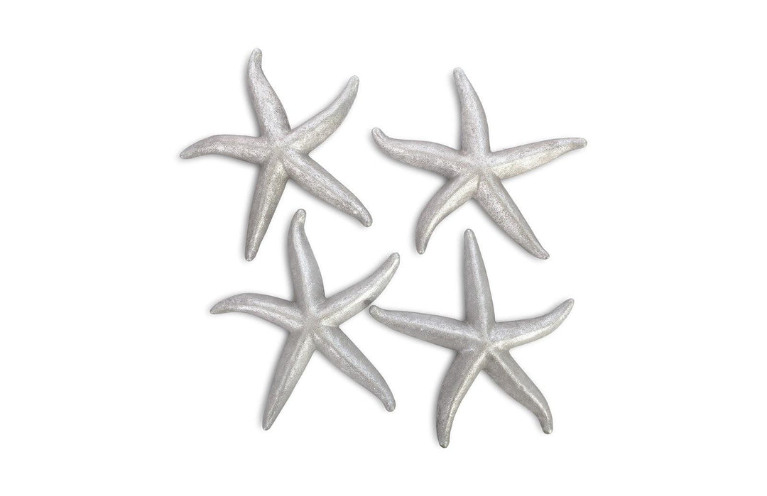 SwayLiving Starfish, Silver Leaf, Set of 4, LG WALL ACCENTS