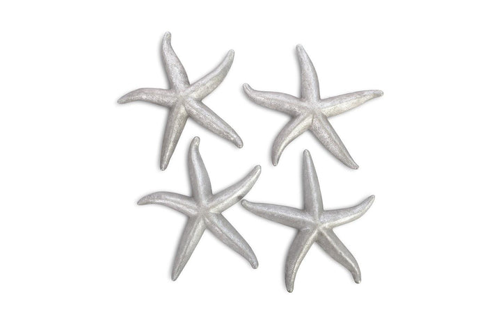 SwayLiving Starfish, Silver Leaf, Set of 4, LG WALL ACCENTS