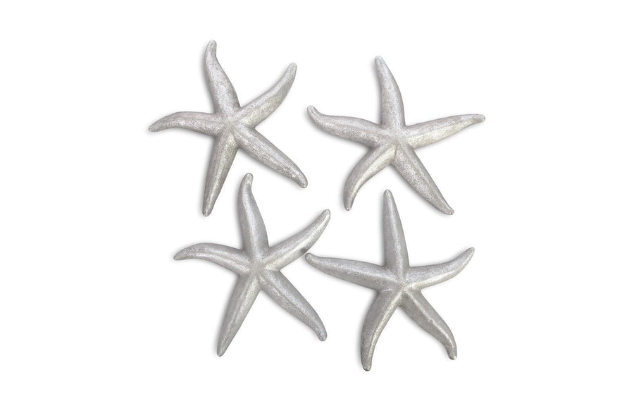 SwayLiving Starfish, Silver Leaf, Set of 4, LG WALL ACCENTS
