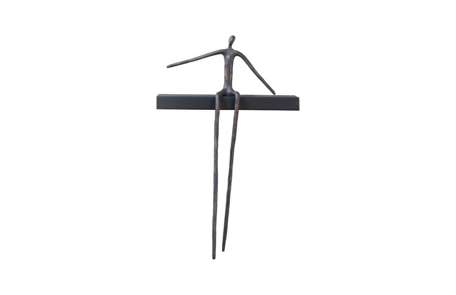 SwayLiving Moveable Man On Short Shelf, Sitting, C WALL ACCENTS