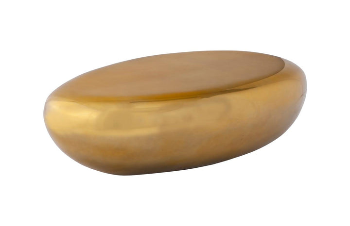 SwayLiving River Stone Coffee Table, Large, Liquid Gold COFFEE TABLES