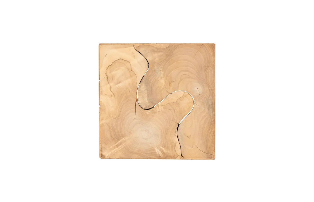 12"D x 12"W x 24"H/Square, Bleached, SM