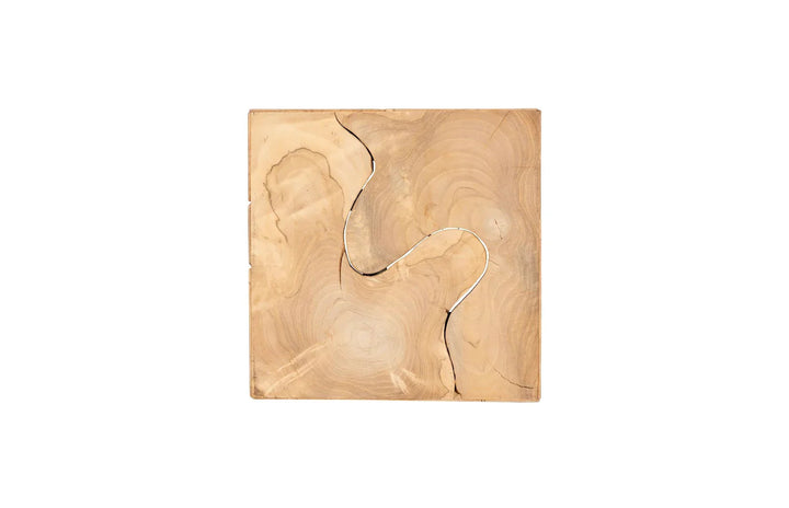 12"D x 12"W x 24"H/Square, Bleached, SM