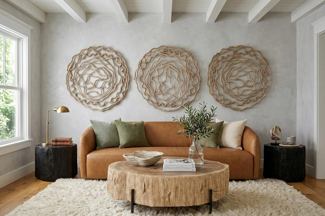 Chaka Petrified Coffee Table in setting