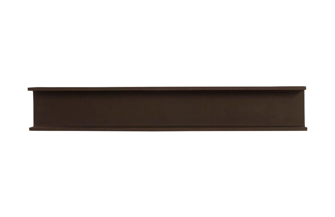 SwayLiving I-Beam Wall Shelf, Rust BOOKCASES + SHELVES