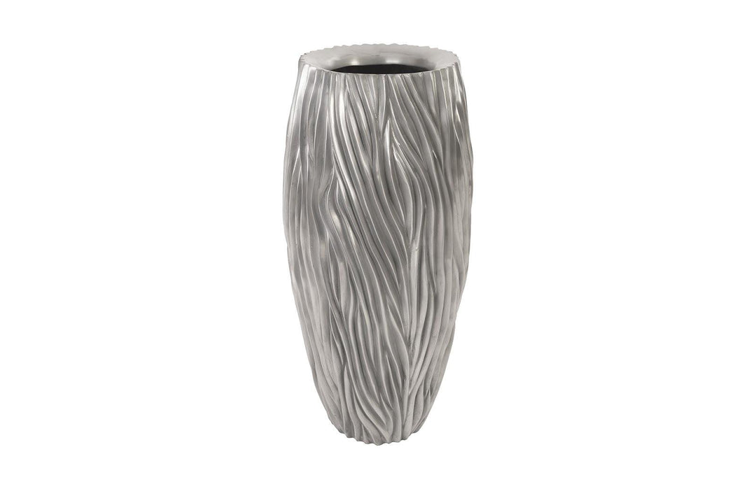 SwayLiving Alon Planter, Polished Aluminium PLANTERS