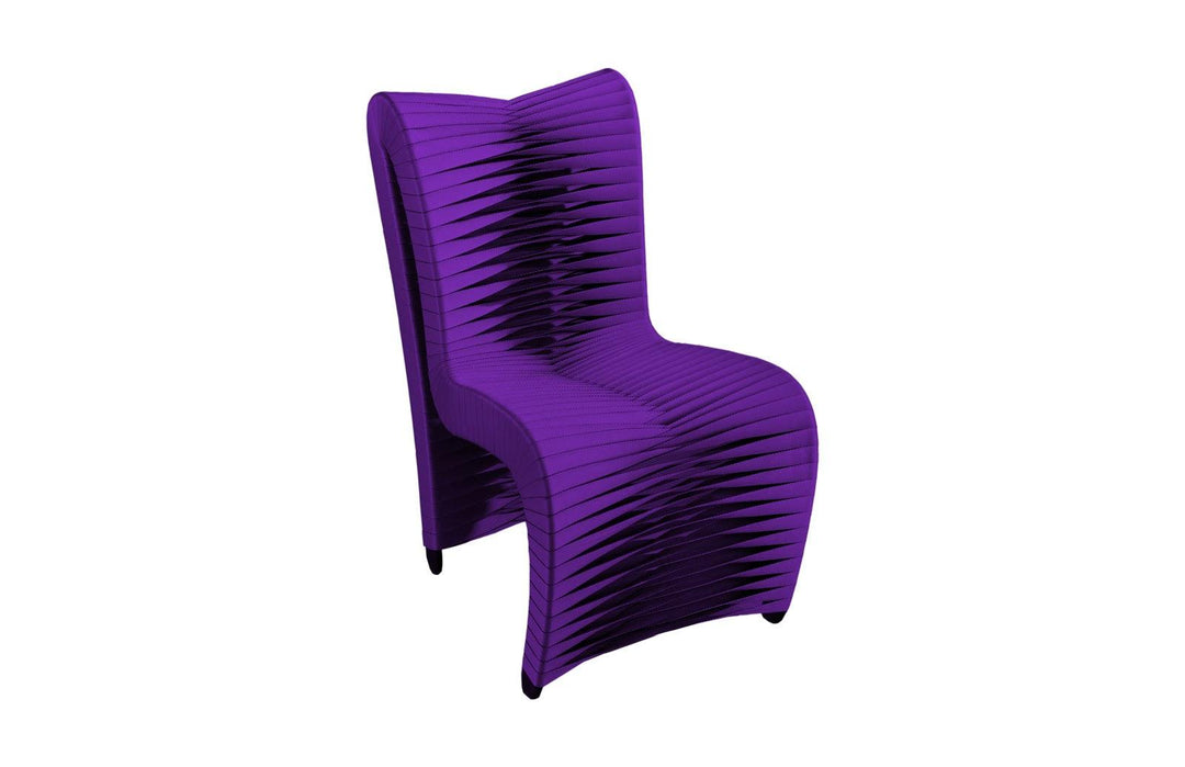 SwayLiving Seat Belt Dining Chair, High Back, Purple - Set of 2 DINING CHAIRS