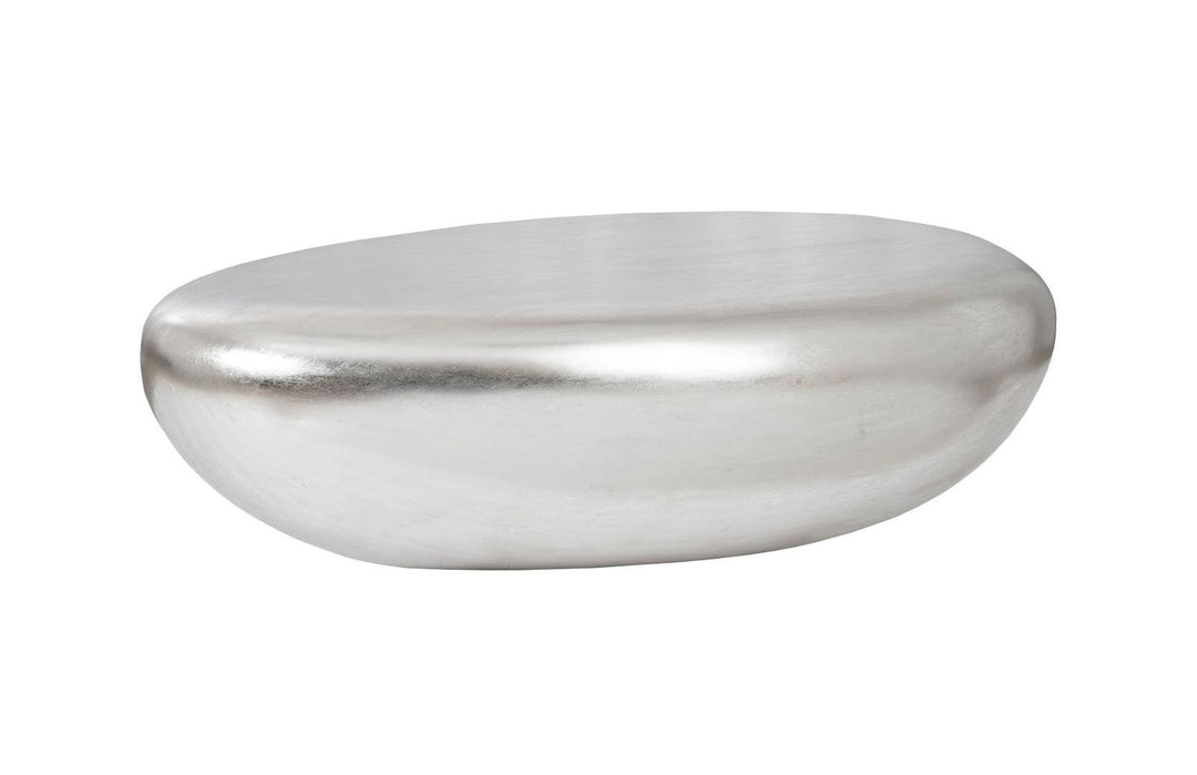 SwayLiving River Stone Coffee Table, Silver Leaf, Large COFFEE TABLES