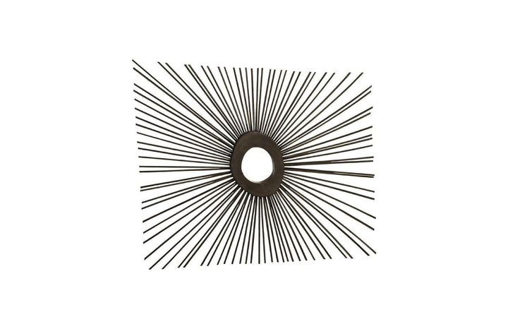 SwayLiving Spoke Mirror, Burnt, Square WALL MIRRORS