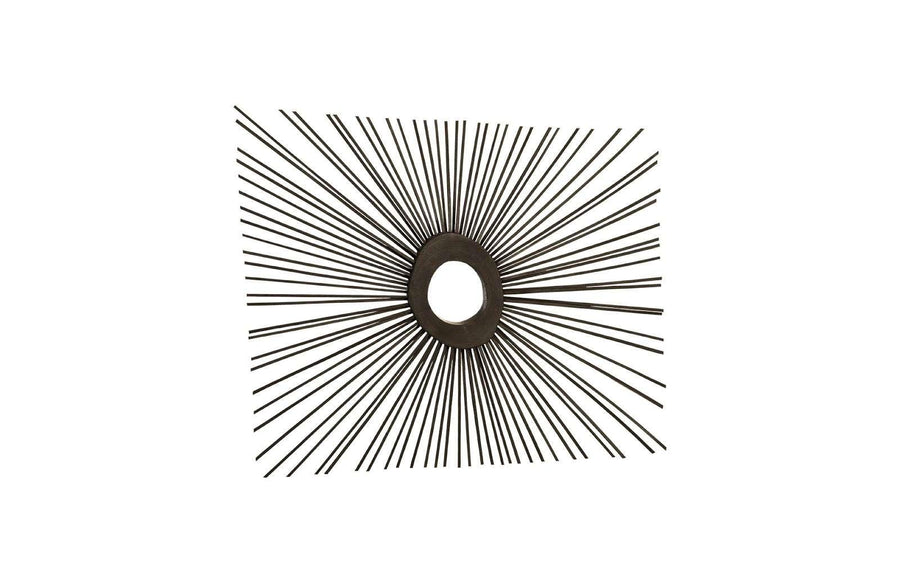 SwayLiving Spoke Mirror, Burnt, Square WALL MIRRORS