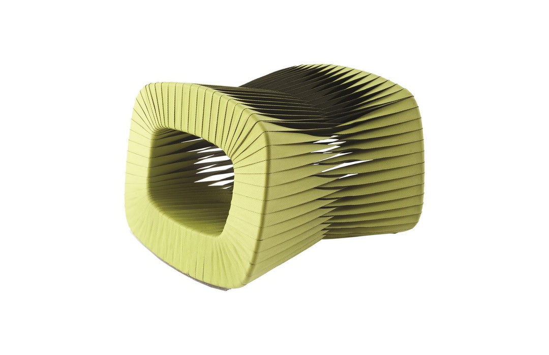 SwayLiving Seat Belt Ottoman, Green OTTOMANS, POUFS, + STOOLS