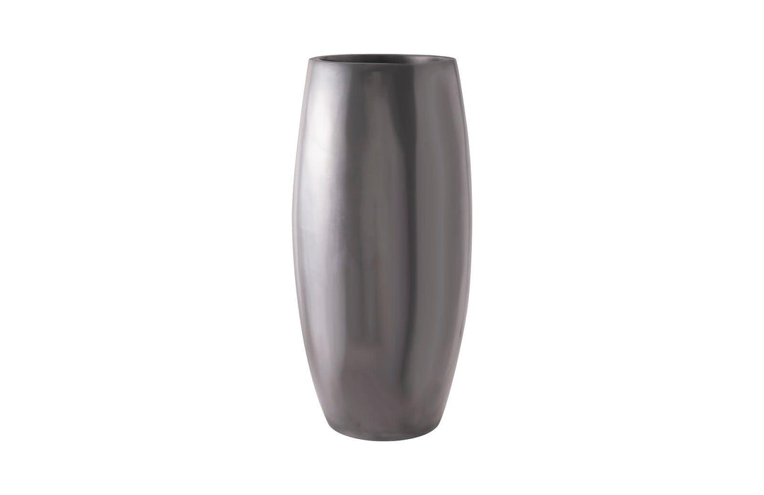 SwayLiving Elonga Planter, Polished Aluminum, LG PLANTERS