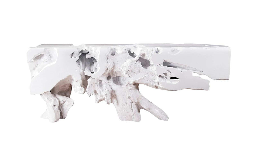SwayLiving Freeform Console Table, Gel Coat White, LG CONSOLE TABLES