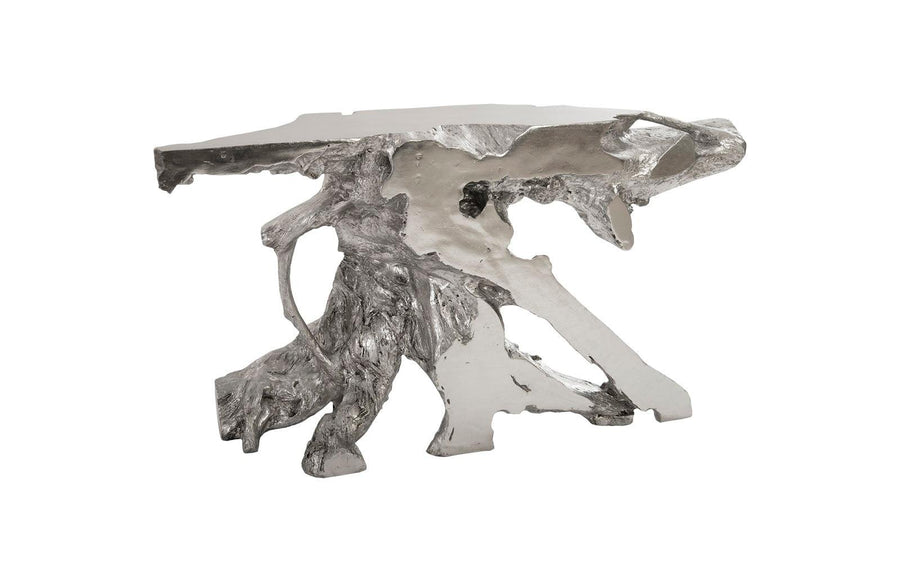 SwayLiving Sable Cast Root Console Table, Silver Leaf CONSOLE TABLES