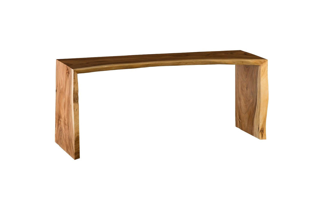 SwayLiving Waterfall Counter Table, Natural CONSOLE TABLES