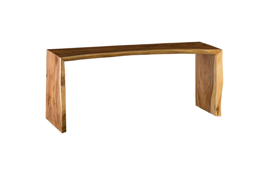 SwayLiving Waterfall Counter Table, Natural CONSOLE TABLES