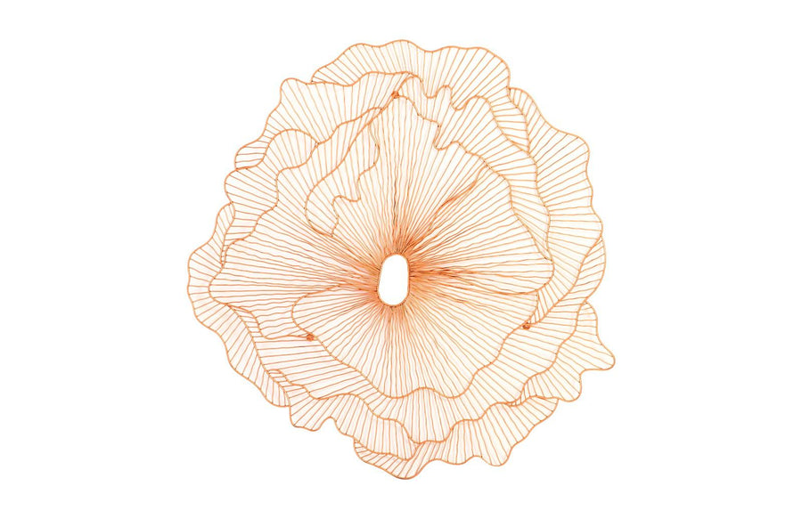 SwayLiving Poppy Flower Wall Art, Copper, LG WALL ACCENTS