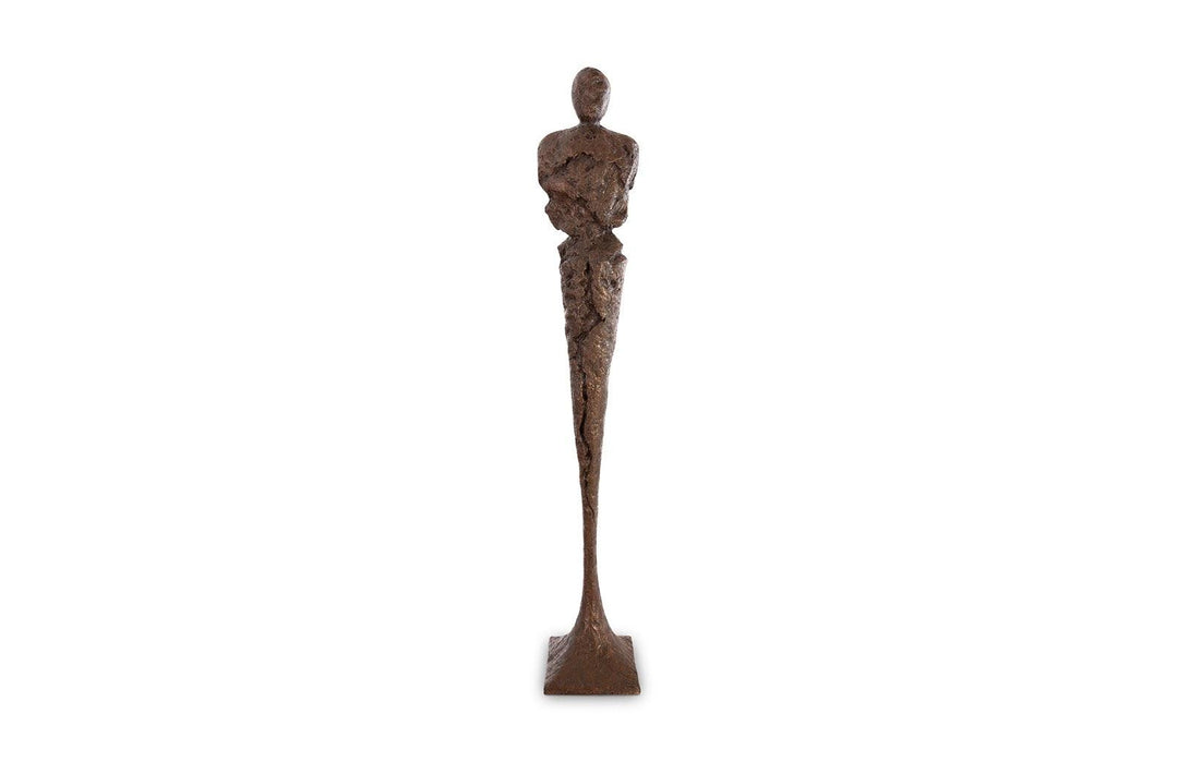 SwayLiving Tall Chiseled Male Sculpture, Resin, Bronze Finish DECORATIVE OBJECTS