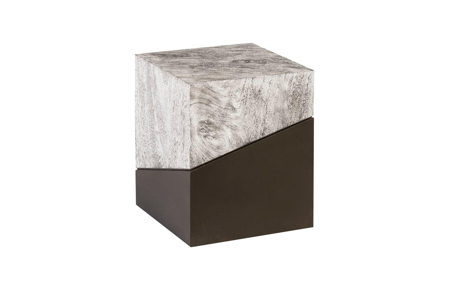 SwayLiving Geometry Stool, Gray Stone OTTOMANS, POUFS, + STOOLS