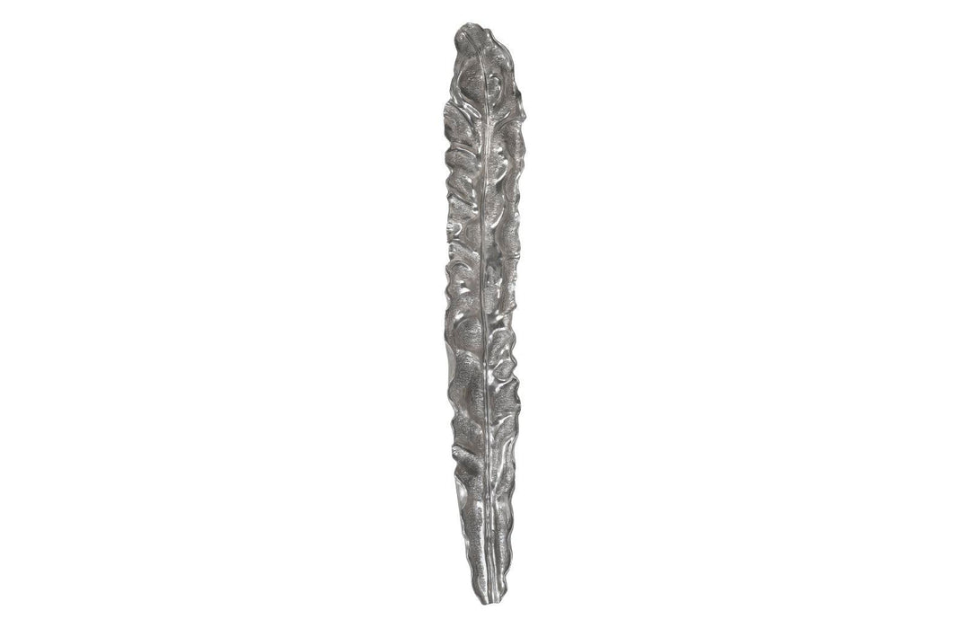 SwayLiving Petiole Wall Leaf, Liquid Silver, Colossal, Version A WALL ACCENTS