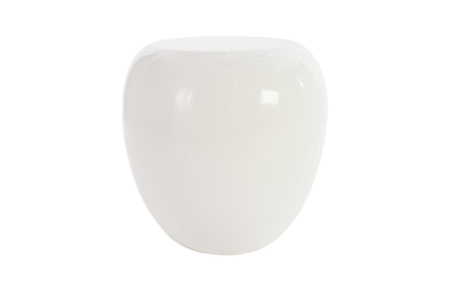 SwayLiving River Stone Side Table, Gel Coat White ACCENT TABLES