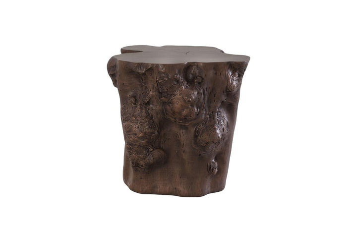 SwayLiving Log Side Table, Bronze ACCENT TABLES