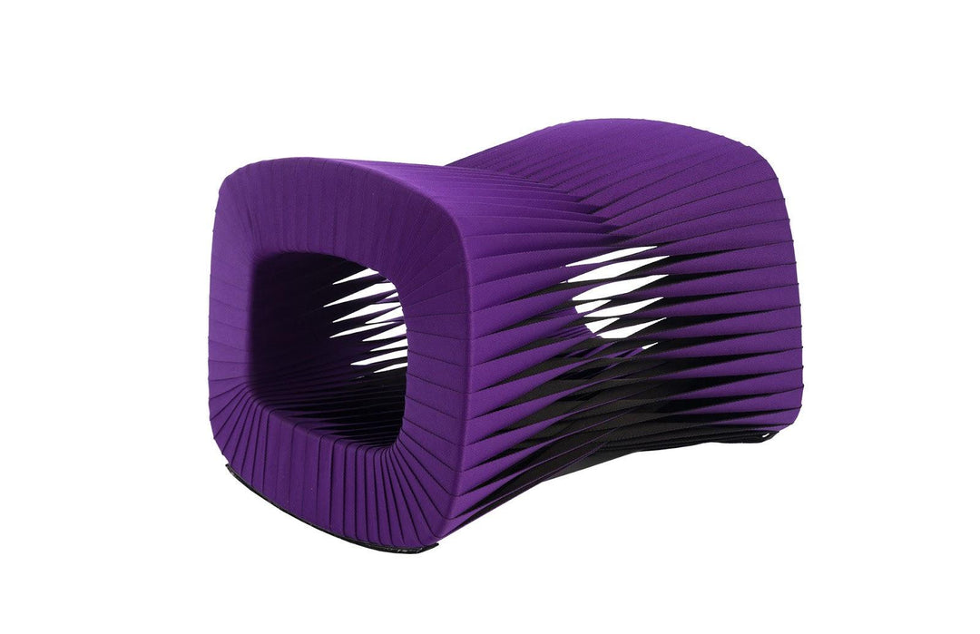 SwayLiving Seat Belt Ottoman, Purple OTTOMANS, POUFS, + STOOLS