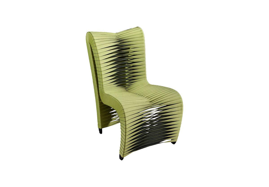 SwayLiving Seat Belt Dining Chair, High Back, Green/Black - Set of 2 DINING CHAIRS