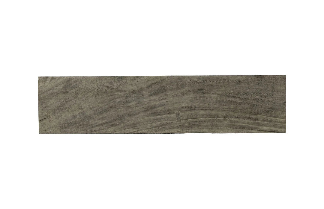 60"D x 14"W x 17"H/Gray Stone, Satin Black Legs